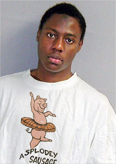 Umar Farouk Abdulmutallab, in his other favourite shirt a splodey sausage